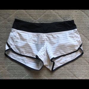 ISO Lululemon speed shorts - classic stripe